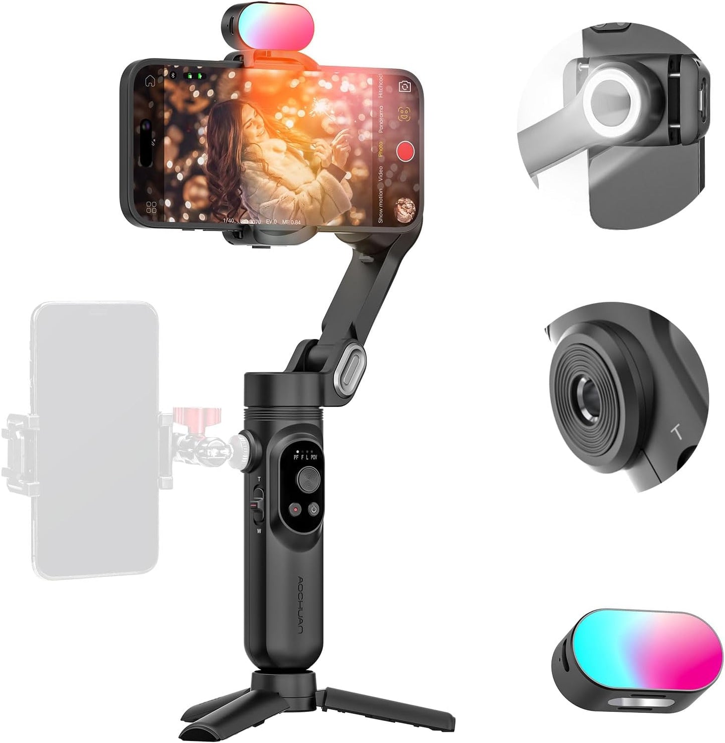 Cinematix Storeâ„¢ 3 Axis Phone Gimbal Stabilizer For iPhone Android With Face Tracking